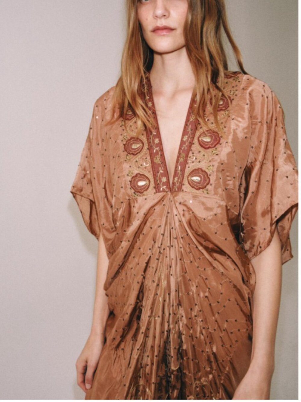 Zara ZW Collection Limited Edition Beaded Embroidered Dress
